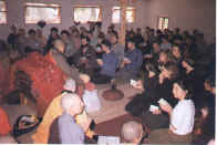 Ven.Master Hua Giving Three Refuges in Jelenia Gora, Poland Oct. 18, 1990